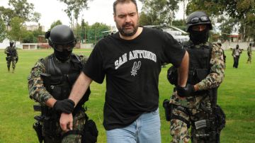 Foto de archivo del arresto en México de Sergio Villarreal Leyva, alias 'El Grande',  en 2010.