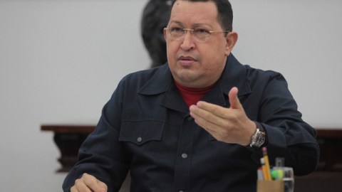 Hugo Chávez durante su última aparición pública la semana pasada.