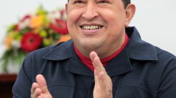 Hugo Chávez, en un evento ayer.