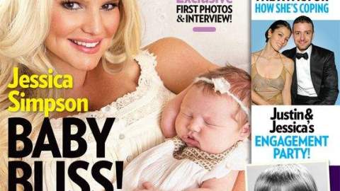 Jessica Simpson con su bebé.