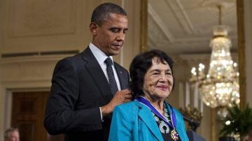 El presidente Barack Obama otorgó  el galardón a la dirigente, como homenaje a su  labor social en una concurrida ceremonia en la Casa Blanca.
