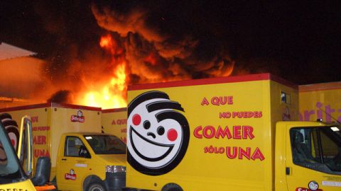 Cuantiosas pérdidas sufrió la empresa Sabritas en los atentados de la semana pasada..