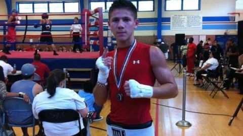 El houstoniano Eduardo García, joven campeón de Texas en Junior Olympics.