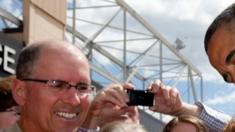 Barack Obama en Minneapolis.