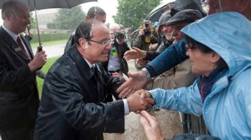 El presidente francés conmemoró hoy, 6 de junio, el 68 aniversario del Dia-D en Normandía.