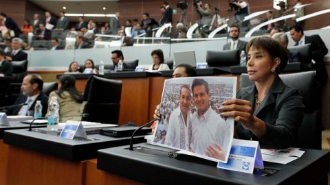 La diputada panista María Antonieta Pérez Reyes llevó también a la tribuna el asunto del brigadista del PAN, Edgar Hernández, asesinado en días pasados.