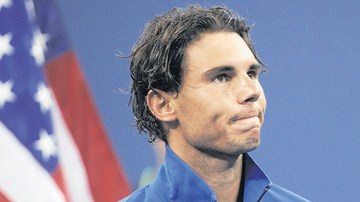 Rafael Nadal tras perder el US Open.
