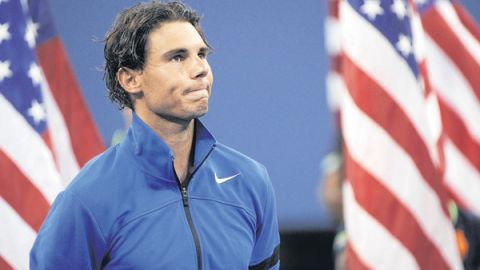 Rafael Nadal tras perder el US Open.