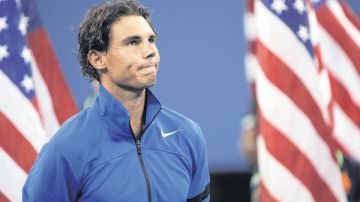 Rafael Nadal tras perder el US Open.