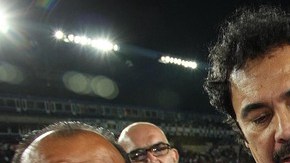 Hugo Sánchez cuando fue presentado como el nuevo estratega del Pachuca.