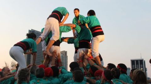 Los Castellers de Vilafranca del Penedès hacen historia.