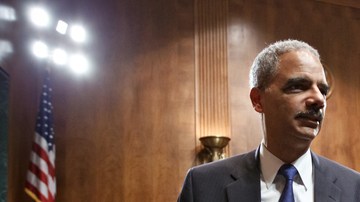 El procurador general de EEUU Eric Holder en el Capitolio.