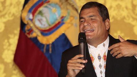 El presidente de Ecuador Rafael Correa.