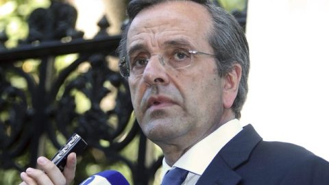 Líder de Nueva Democracia (ND), Antonis Samarás.