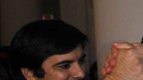 El nuevo presidente paraguayo, Federico Franco (d), llega al Palacio de Gobierno, tras tomar juramento al cargo.