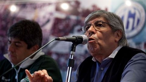 Hugo Moyano, líder de la Confederación General del Trabajo.
