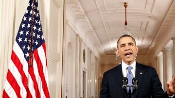 Imagen del presidente en el ala este de la Casa Blanca tras conocer el veredicto de los ministros.