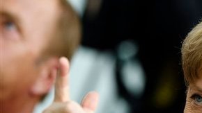 Merkel no tocó el tema de la mutualización de la deuda.