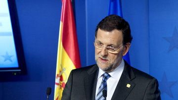 El presidente del Gobierno español, Mariano Rajoy, en la rueda de prensa, ayer, al término del Consejo Europeo de Bruselas.