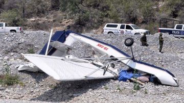 La avioneta de dos plazas tipo AirCam se impactó a unos 4.5 kilómetros de la entrada a la zona de La Huasteca.
