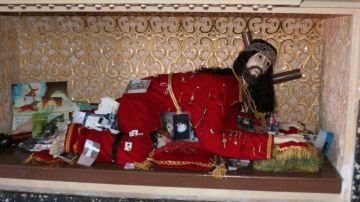 El Señor de las Maravillas está en el templo de Santa Mónica y se visita tradicionalmente los sábados y lunes.