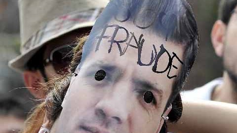 Movimiento #YoSoy132 protestó contra el PRI y el presidente electo Enrique Peña Nieto.