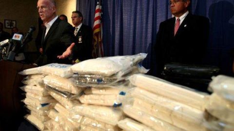 Cocaína incautada.