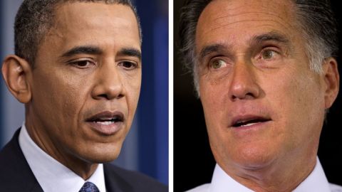 Barack Obama y Mitt Romney