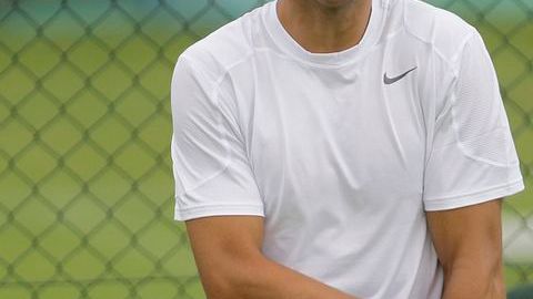 Rafael Nadal durante un entrenamiento.
