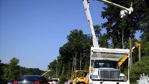 En Illinois, Indiana, Maryland, Nueva Jersey, Ohio y Virginia, sólo permanecen sin luz entre el 1.0 y 3.0% de los afectados.