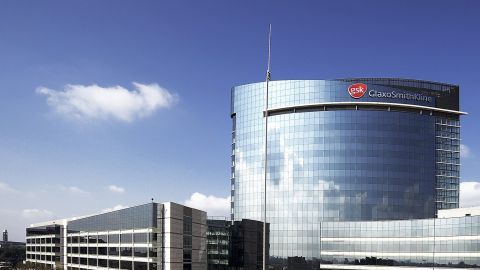 Vista de las oficinas de GlaxoSmithKline localizadas en Filadelfia Pensilvania.