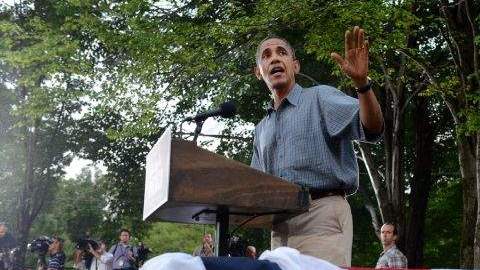 Obama instó a los votantes a no perder el entusiasmo para terminar los logros iniciados en 2008, en una gira en autobús por Ohio.