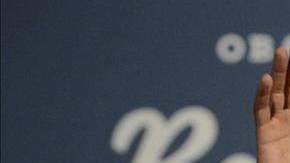 El presidente de Estados Unidos, Barack Obama, da un discurso durante un acto de campaña.