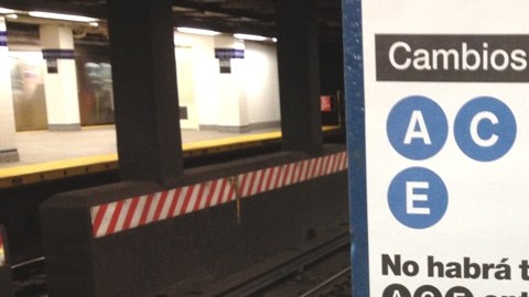 Por cuatro noches seguidas la MTA cancelará el servicio del tren A C y E.
