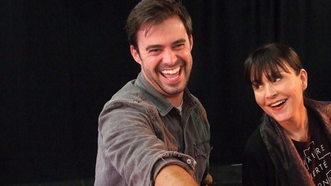 John Lavelle y Diane Venora durante los ensayos de 'As You Like It'.