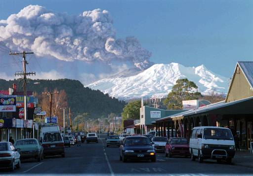 Ohakune es un montañoso destino turístico en Nueva Zelanda.