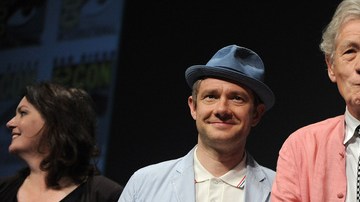 Martin Freeman (izq.) y Ian McKellen de 'The Hobbit'.