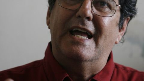 El disidente cubano Oswaldo Payá Sardiñas, en foto de archivo, cuando participaba en una conferencia de prensa en La Habana, Cuba.