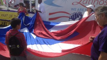 La bandera puertorriqueña también brilló en el desfile.