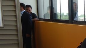 Antonio Tinoco (atrás) y Candance Coleman, estudiantes parte del programa citado.