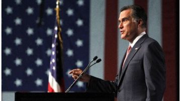 El virtual candidato presidencial republicano Mitt Romney.