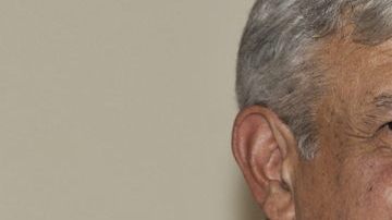 AMLO participaba ayer en una rueda de prensa en el DF.