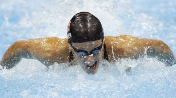 Sobrenatural en el agua la nadadora de Estados Unidos, Dana Vollmer.