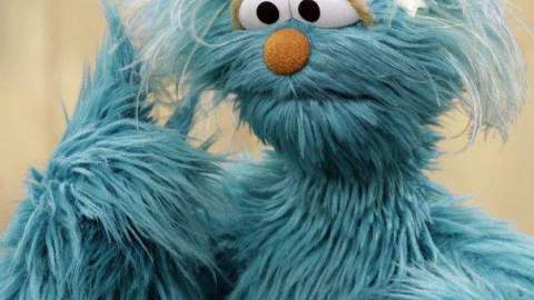 "Rosita", de Sesame Street durante una grabación del show en New York.