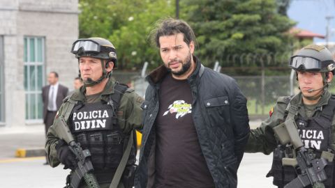 El presidente de Colombia, Juan Manuel Santos, reporta la captura de John Ericson Vargas, alias 'Sebastián'.