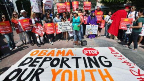 Los activistas recuerdan que Obama "ha deportado a más gente que cualquier otro Presidente en la historia de los EE.UU.".