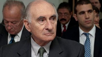 El exmandatario argentino Fernando de la Rúa (1999-2001), durante el juicio que se le sigue junto a otros siete acusados.
