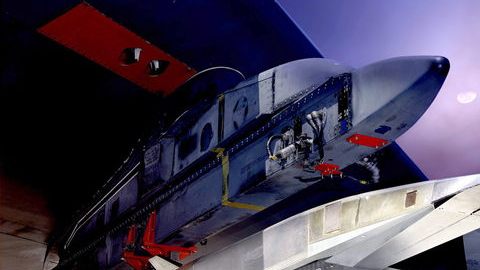 El X-51A cayó al Océano Pacífico tras registrar una falla en una de sus aletas de control.