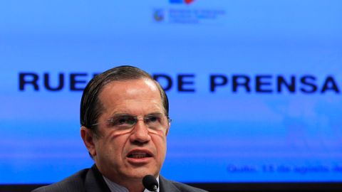 Ricardo Patiño, canciller.