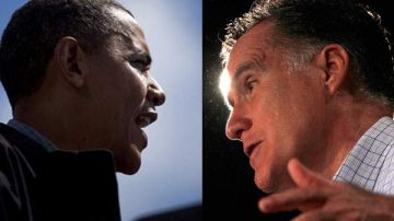 Barack Obama y Mitt Romney.